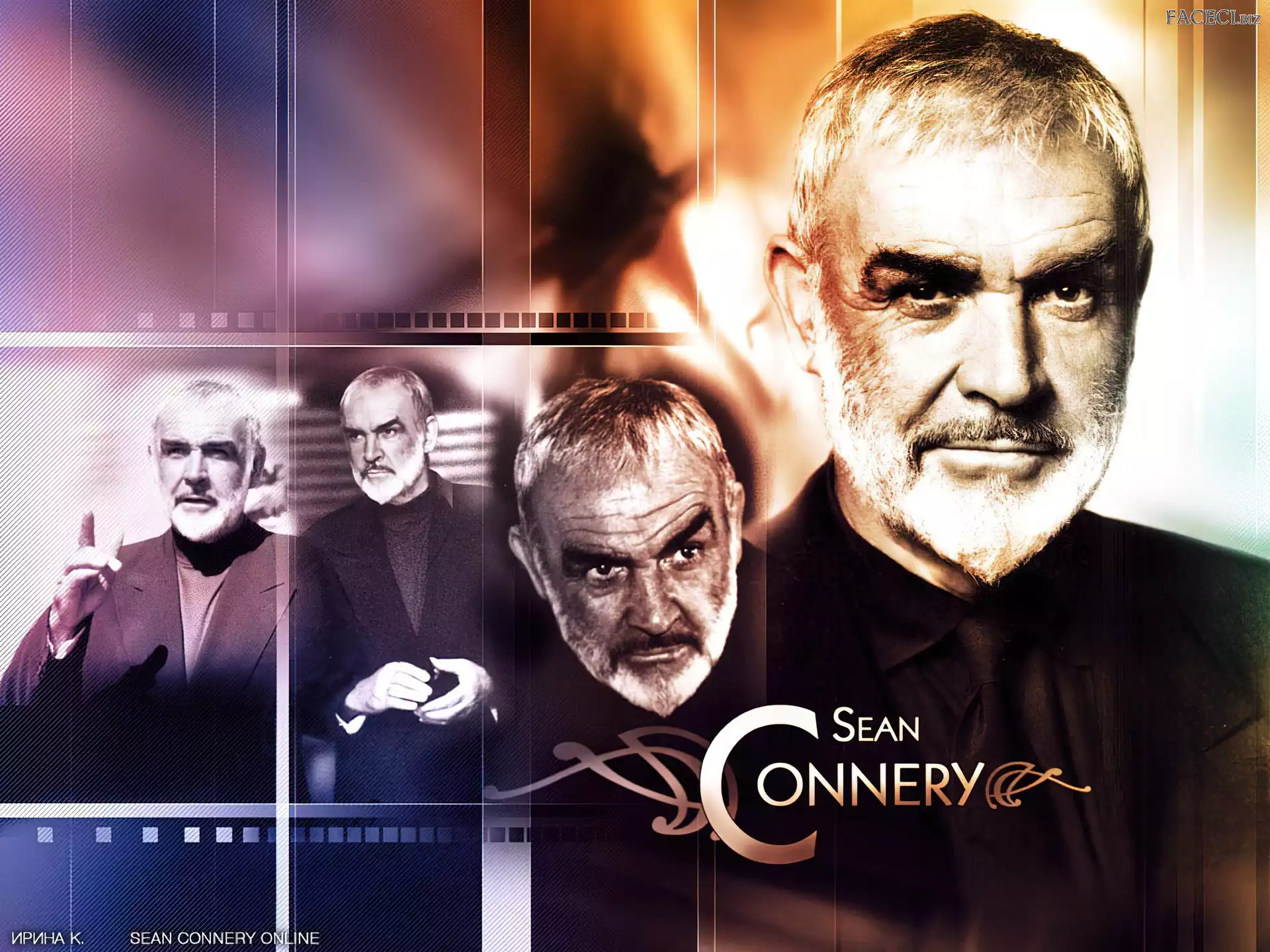 Sean Connery, czarny strój